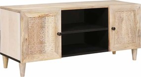 vidaXL Μονάδες TV με ράφι Λευκό 105 x 33 x 46 εκ. Επεξεργασμένο ξύλο