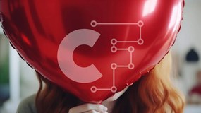 Intra Συλλεκτικό Ξύλινο Παζλ Plywood 4mm - Γυναίκα με κόκκινα μαλλιά που κρατά ένα κόκκινο μπαλόνι Σε Ξύλινο Κουτί - Διαστάσεις: 10x10 cm – 25 κομμάτια