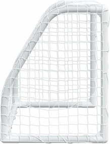 vidaXL Τέρματα Παιδικά 2 Τεμ. Λευκά 64x35x48 εκ. Μεταλλικά με Μπάλα