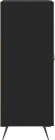 vidaXL Ντουλάπι Μαύρο 34,5 x 34 x 90 εκ. από Επεξεργασμένο Ξύλο
