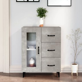 vidaXL Ντουλάπι Γκρι Σκυροδέματος 69,5x34x90 εκ. Επεξεργασμένο Ξύλο
