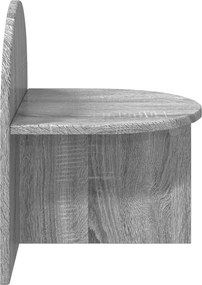 vidaXL Κομοδίνο Γκρι Σονομά 40 x 35,5 x 45,5 εκ.