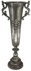 Βάζο Μεταλλικό Αντικέ 15-00-18919 57,5cm Silver Marhome Μέταλλο