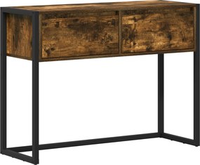 vidaXL End Table Καπνιστό Δρύς 100 x 36 x 75 εκ. Επεξεργασμένο ξύλο