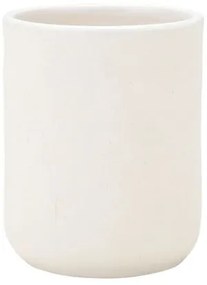 Estia Ποτηράκι Μπάνιου Ripple Κεραμικό 300ml 8x8x10cm Λευκό 02-29982