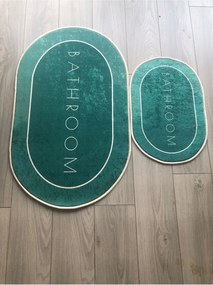 Stewehome διακοσμητικό χαλί μπάνιου με ψηφιακή εκτύπωση και αντιολισθητική βάση 60x100x6 cm