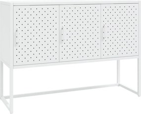 vidaXL Μπουφές Λευκός 105 x 35 x 75 εκ. από Ατσάλι