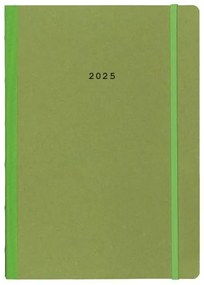 Next ημερολόγιο 2025 Natural εβδομαδιαίο flexi πράσινο με λάστιχο 14x21εκ.  τμχ.