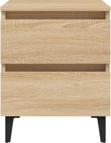 vidaXL Κομοδίνο Sonoma Δρυς 40 x 35 x 50 εκ. από Επεξ. Ξύλο