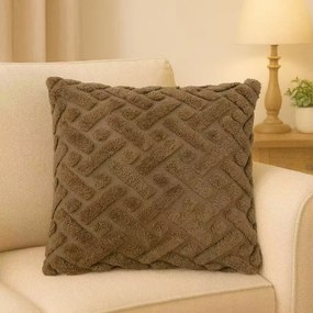 Διακοσμητική Μαξιλαροθήκη Διπλής Όψης Καφέ MX16991