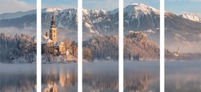Εκκλησία 5 μερών στη λίμνη Bled στη Σλοβενία - 100x50