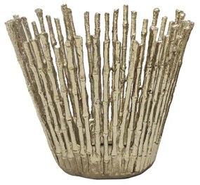 REED 23,5 ΒΑΖΟ ΑΛΟΥΜΙΝΙΟ ΧΡΥΣΟ ANTIQUE D28xH23,5cm - 027928 - 027928