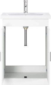 vidaXL Σετ Επίπλων Μπάνιου Λευκό 61 x 40 x 84,5 εκ Επεξεργασμένο Ξύλο