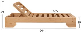 ΞΑΠΛΩΣΤΡΑ ΞΥΛΙΝΗ ΒΑΡΕΩΣ ΤΥΠΟΥ ΜΑΚΕΔΟΝΙΑ HM5646.03 ΦΥΣΙΚΗ ΕΜΠ. 204X77,5X29Y εκ. - 0614916 - HM5646.03