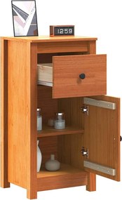 vidaXL Πλαϊνό γραφείο 2 pcs Κερωτό καφέ 39 x 34,5 x 80 εκ