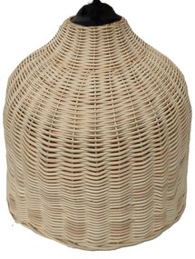 Φωτιστικό οροφής Ziquel Inart rattan σε φυσική απόχρωση Φ42x89εκ