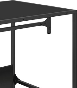 vidaXL Ντουλάπα Μαύρη 90 x 50 x 180 εκ. από Επεξ. Ξύλο