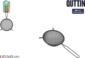 Σουρωτήρι Quttin Μαύρο Μέταλλο Ø 10 cm (24 Μονάδες)