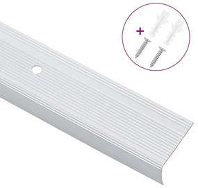 vidaXL Προστατευτικά ακμών σκάλας 10 pcs Ασημί 67 x 3 x 2 εκ.