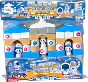 Σετ κατασκευών DIY με τουβλάκια - Aerospace - 53pcs - 9955 - 233042