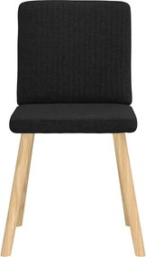 vidaXL Καρέκλες Τραπεζαρίας 6 τεμ. Μαύρες Υφασμάτινες