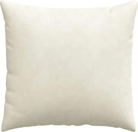 vidaXL Μαξιλάρι Καναπέ 2 τμχ. Βελούδο Κρεμ 50 x 50 cm
