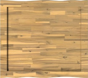 vidaXL Επιφάνεια Τραπεζιού Live Edge 100 x 80 x 3,2 cm Ορθογώνιος