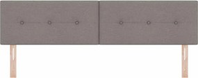 vidaXL LED κεφαλάρι με LED ταινίες φωτός Taupe 180 cm ύφασμα