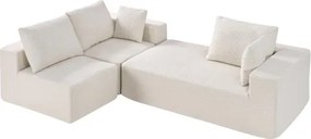VEVOR Modular Sectional Sofa L Shaped Cloud Couch with Chaise and Cushion Beige