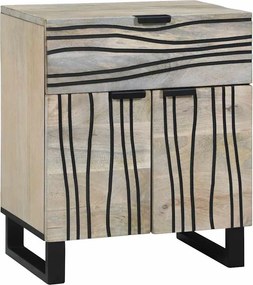 vidaXL Κομοδίνο Λευκό 50 x 33 x 60 εκ Επεξεργασμένο Ξύλο