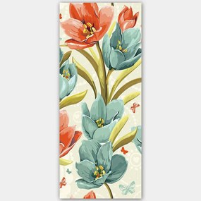 Πίνακας Καμβάς 451ERN2131 50x120cm Multi Wallity Κάθετοι Ξύλο, Καμβάς