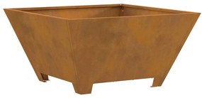 vidaXL Φωτιά Καφέ 60 x 60 x 30 cm Ατσάλι σκληρυθέν στον αέρα