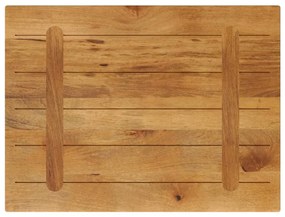 vidaXL Επιφάνεια Τραπεζιού Ορθογώνια 80x60x3,8 εκ. Μασίφ Ξύλο Μάνγκο