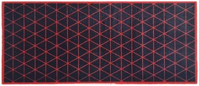 Πατάκι Εισόδου UNIVERSAL-029-RED-TRIANGLES-67X150-Sdim