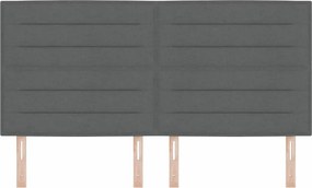 vidaXL Κεφαλάρι Σκούρο Γκρι 180 cm ύφασμα