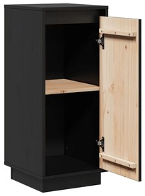 vidaXL Ντουλάπια 2 τεμ. Μαύρα 31,5 x 34 x 75 εκ. από Μασίφ Ξύλο Πεύκου