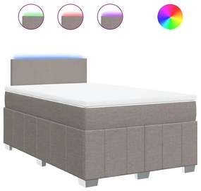 ΚΡΕΒΑΤΙ BOXSPRING ΜΕ ΣΤΡΩΜΑ TAUPE 120X190 ΕΚ. ΥΦΑΣΜΑΤΙΝΟ 3289304