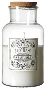 Αρωματικό κερί Apothecary Home Deco Factory με διάρκεια καύσης 110 ώρες, άρωμα Musc Blanc και διαστάσεις 14x25.5cm