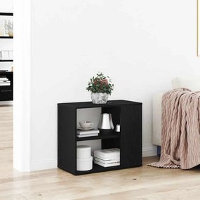 vidaXL Πλαϊνό γραφείο Μαύρο Δρυς 60x30x50 εκ Επεξεργασμένο ξύλο