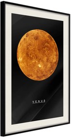 Αφίσα - The Solar System: Venus - 30x45 - Μαύρο - Με πασπαρτού