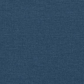 Πλαίσιο Κρεβατιού με Κεφαλάρι Μπλε 120x200 εκ Υφασμάτινο - Μπλε