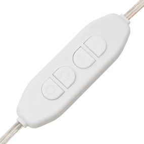 Μπουντουάρ με LED Λευκό 115x37x110,5 εκ. - Λευκό