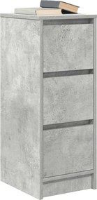 vidaXL Ντουλάπι Γκρι Σκυροδέματος 29,5x34x76 εκ. Επεξεργασμένο Ξύλο
