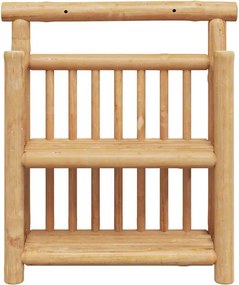 vidaXL Ράφι Τοίχου Επιτοίχιο Φυσικό 40 x 13 x 44 εκ. Μπαμπού
