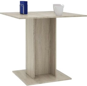 vidaXL Τραπεζαρία Sonoma Δρυς 80 x 80 x 75 εκ. από Μοριοσανίδα