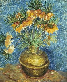 Vincent van Gogh - Εκτύπωση έργου τέχνης Crown Imperial Fritillaries in a Copper Vase, 1886, (35 x 40 cm)