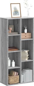vidaXL Βιβλιοθήκη Γκρι Sonoma 50x25x105 εκ. από Επεξεργ. Ξύλο