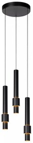 Φωτιστικό Κρεμαστό Lucide 24402-15-30 MARGARY Μαύρο Ματ (Black Mat) 2700 K