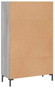 Ντουλάπα Γκρι Sonoma 69,5 x 31 x 115 εκ. από Επεξεργασμένο Ξύλο - Γκρι