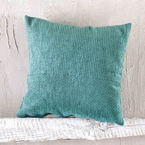 Μαξιλαροθήκη Διακοσμητική Simplin Petrol Ρυθμός 40Χ40 Cotton,Chenille